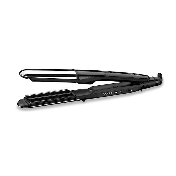 Babyliss Piastra capelli ST496E STEAM SHINE Vapore 2In1 Nero e Silver
