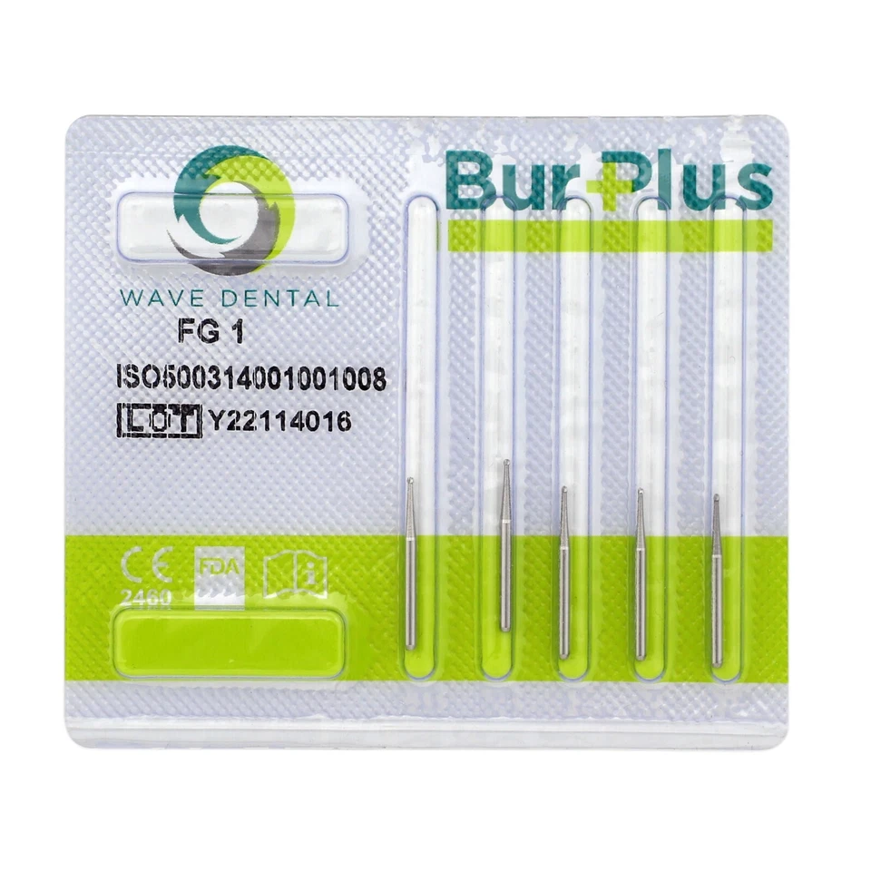 Empuñadura de fricción de bola redonda Wave Dental Carburo Bur alta velocidad FG 1/4 1/2 4# 6# 8# Foto 4 de 4