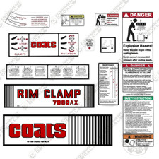 Fits Coats 7060AX Decal Kit Rim Clamp - 7 YEAR OUTDOOR 3M VINYL!