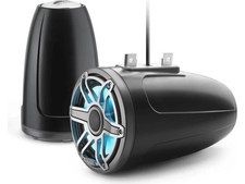 JL Audio M6-770ETXv3-Sb-S-GmTi-i 7.7" Marine Coaxial Speakers - Black w/ RGB LED