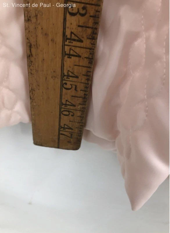 迪奥内衣复古粉色绗缝缎面美国联盟制造睡衣 M — 第 4/4 张图片