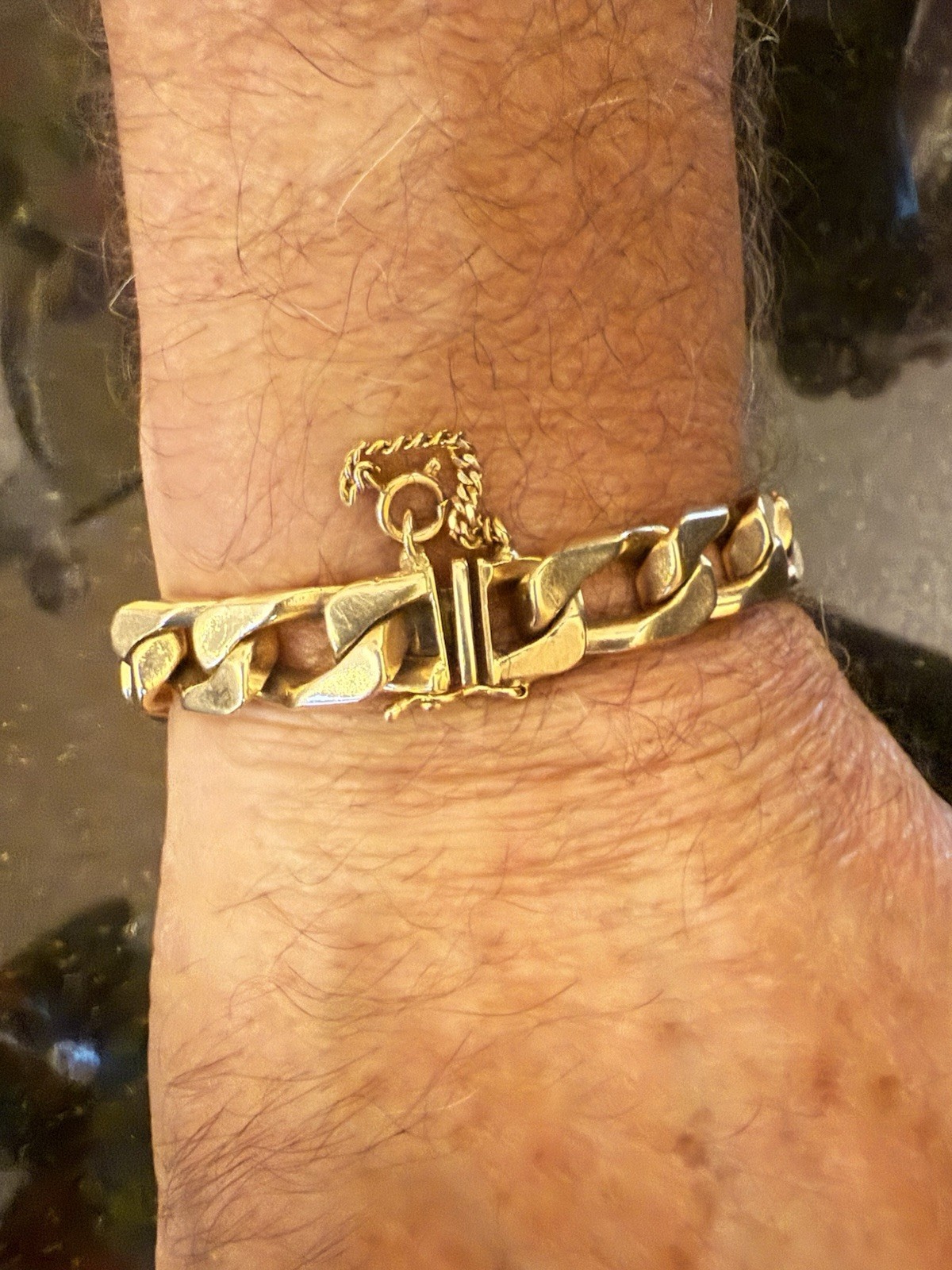 Men’s Solid 14k Gold Bracelet - image 2