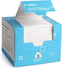 Face Towels Disposable-50Ct, Facial Cleansing Wipes for Sensitive Skin, Facial
