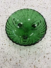 Vintage Anchor Hocking glass bowl in the "Forest Green Burple” 4.5 Inch Dia