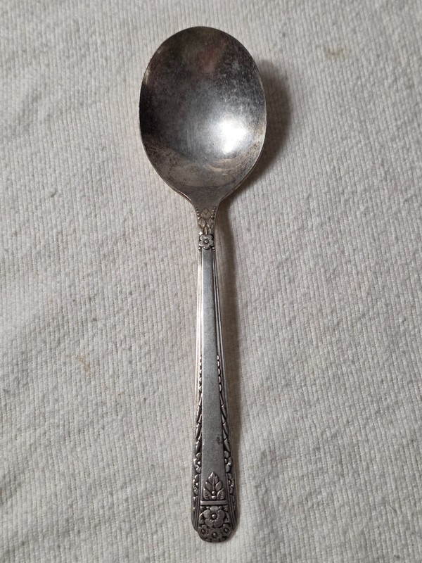 Vintage Madison Silver Plate Soup Spoon, 6", Used
