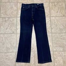 Vintage 90s Levi  s 517 Men  s 34x30 Blue Denim Bootcut Jeans Black Tab
