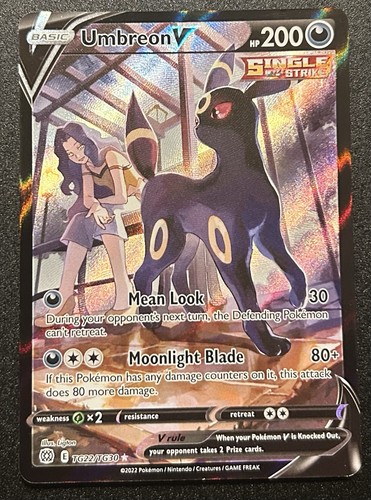 Umbreon V TG22/TG30 Brilliant Stars Trainer Gallery Ultra Rare Full Art Holo MP