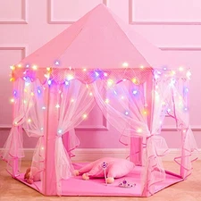 Princess Tent Girls Large Playhouse Kids Castle Play Pink Princess Play Tent