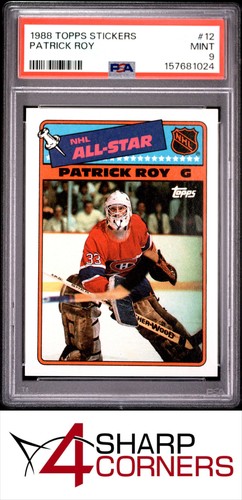 Patrick Roy #12 1988 Topps Stickers card