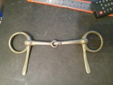 Used half cheek snaffle bit 4 34 in mouth nickel