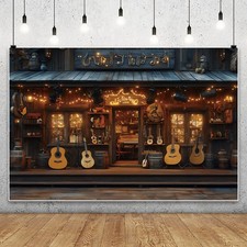Western Saloon Cowboy Wild West House Bar Barn Door Backdrop Photo Background