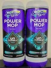 4 PACK: Swiffer Powermop Floor Cleaner with Unstopables Fresh Scent NEW