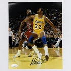 Magic Johnson #32 Los Angeles Lakers Signed Autographed 8x10 Photo JSA COA