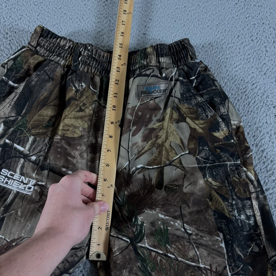 Scent Shield Hunting Pants Mens Medium Camouflage Rain Blocker Quilted Lined - Image 4 of 4