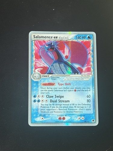 Salamence ex (Delta Species) 98/101 EX Dragon Frontiers Holo NEAR MINT Gradable
