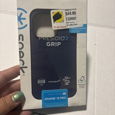 Speck Presidio2 Grip Case For Magsafe for iPhone 13 Pro Coastal Blue/Black