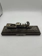 Danbury Mint Pewter Replica William Crooks Locomotive and Display Track