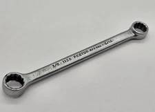 Proto 3/8 5/16 1120 Double Box End Wrench Chrome Made In USA 12 PT Point