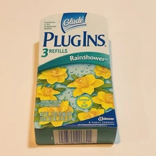 Glade Plugins Scented Air Freshener Gel Refills 3 Count Rainshower Vintage 2002