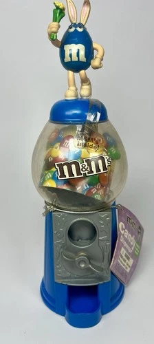 M&M’s Blue Bunny Candy Dispenser Easter Figure Vintage 2007 Mars Old But New