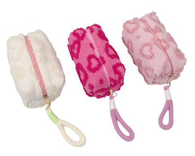 Make-Up Tasche  VALENTINE  Kosmetiktasche Tasche Pink o. Hellrosa o. Creme