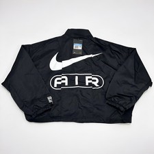 Nike Air Oversized Woven Bomber Jacket Womens Large Black NWT FN1908-010