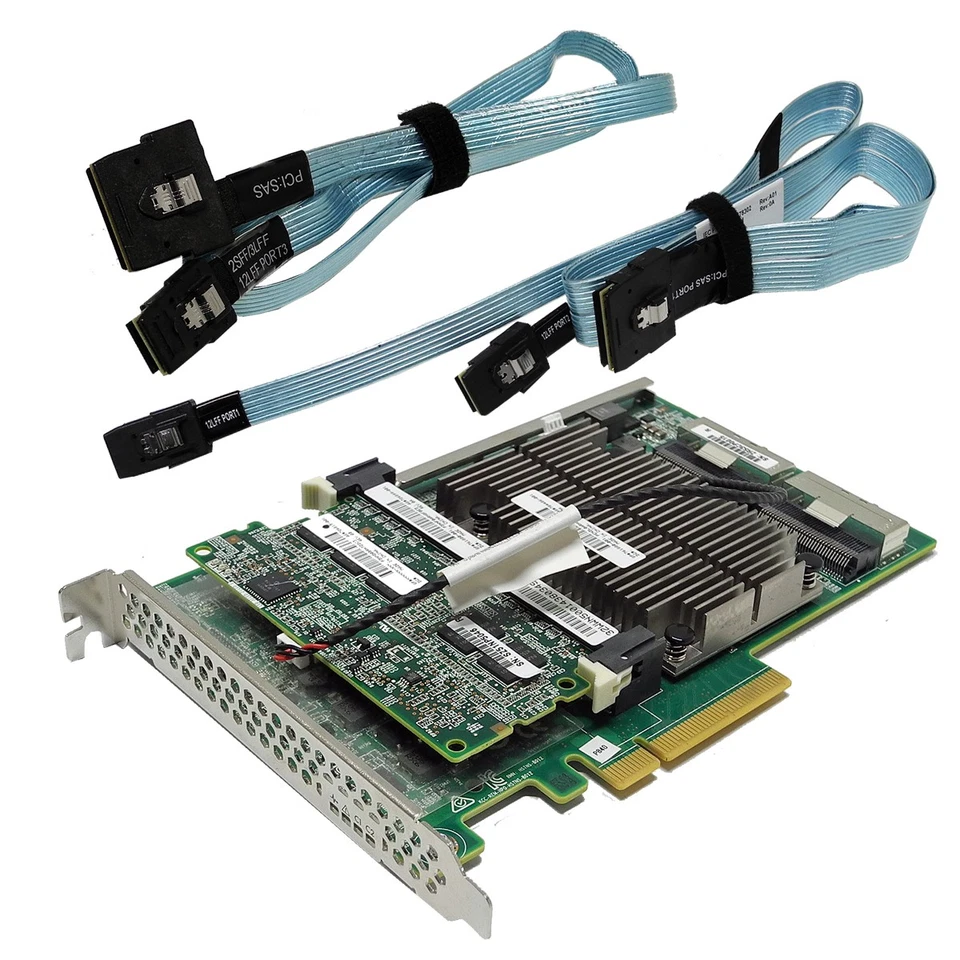 HP Smart Array P840 12Gb SAS RAID Controller 4GB FBWC +2x SAS Kabel 761880-001