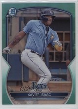 2023 Bowman Chrome Prospects Aqua Refractor 68/125 Xavier Isaac #BCP-157 09an