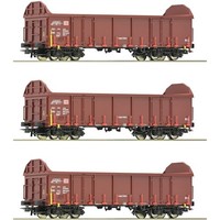 Roco 6600131 H0 3Er Set Offene GüTerwagen Ealos-T, Dbag, Ep. V-VI H0 + Neu