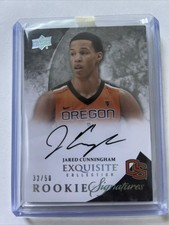 2012-13 EXQUISITE AUTO AUTOGRAPH JARED CUNNINGHAM ROOKIE CARD #32/50 OREGON