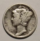 1937 P Mercury Dime, circulated