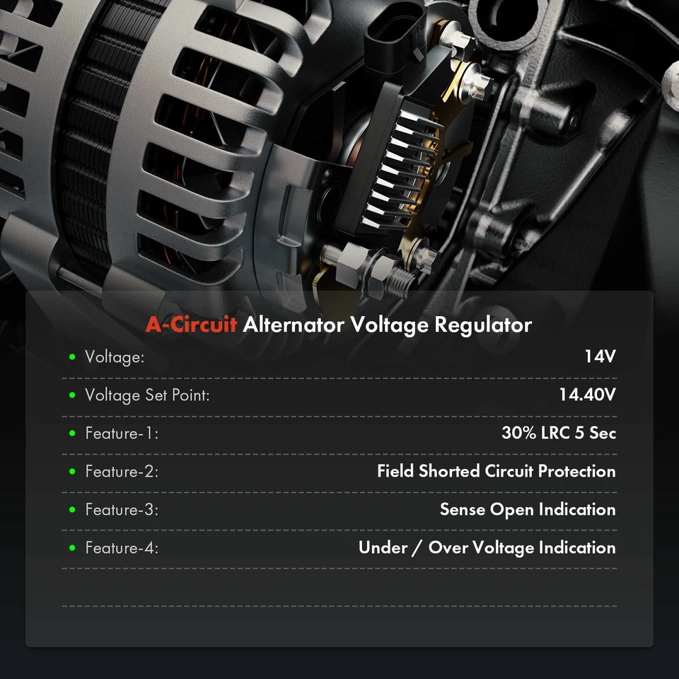 Regulador de alternador 14,45V para Nissan Pathfinder 03-04 INFINITI FX35 2003-2008 - Imagem 2 de 4
