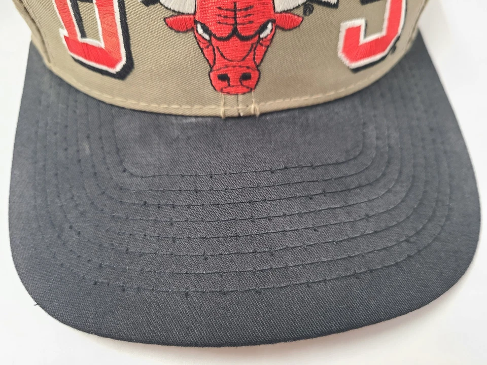 De colección Chicago Bulls Drew Pearson Marketing Snapback Gorra NBA Beige Negro Foto 3 de 4