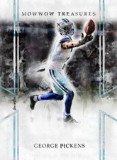 George Pickens #1 Art Card Limited 2/10 John Rudolph Signed Only 10 Made Cowboys