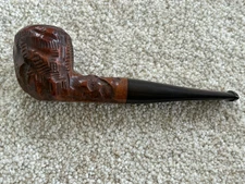 MARXMAN MEL-O RUSTICATED HAND TOOLED IMPORTED BRIAR ACORN PIPE