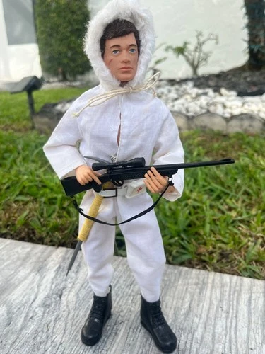 HASBRO 1970  GIJOE Action Man in Artic Survival Jumpsuit & gear. REALLY NICE!!!