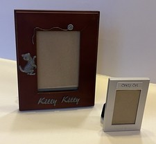 2 Small Photo Frames for Cat Lovers