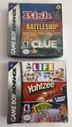 Life, Yahtzee, And Payday CIB & Risk, Battleship, Clue New 3-packs Lot (GBA)