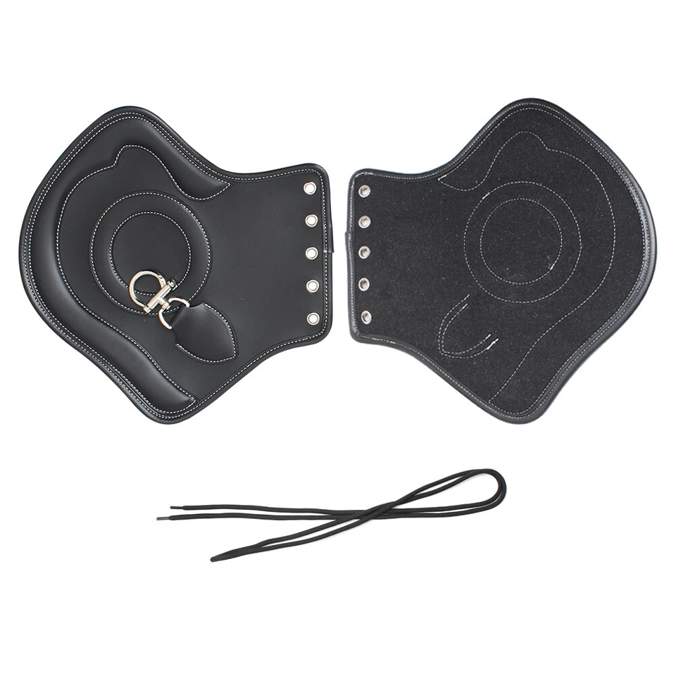 Deflector protector térmico universal de cuero PU negro para Harley Touring 85-21 Foto 3 de 4