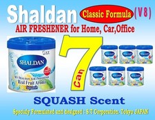 7 Can Shaldan V8 Classic Formula - Home Car Office Air Freshener -squash Scent