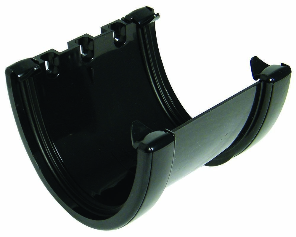 Floplast Guttering RUX1BL 170mm Xtraflo System - Union Bracket - Black