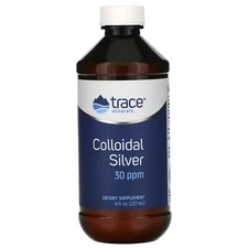 NEW Trace Minerals Research, Colloidal Silver, 30 ppm, 8 fl oz (237 ml)