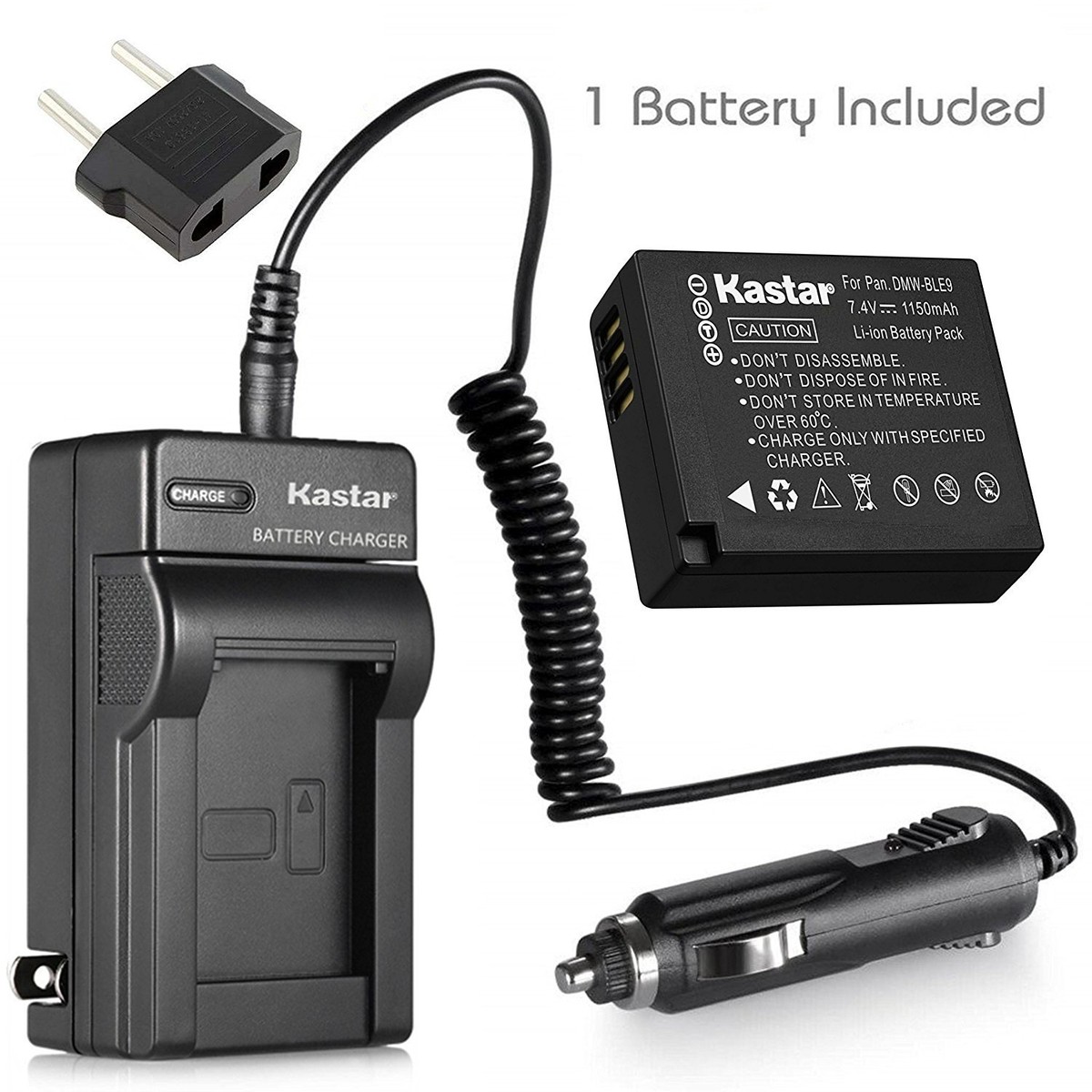 DMW-BLG10 Battery & Regular Charger for Panasonic Lumix DMC-GX85