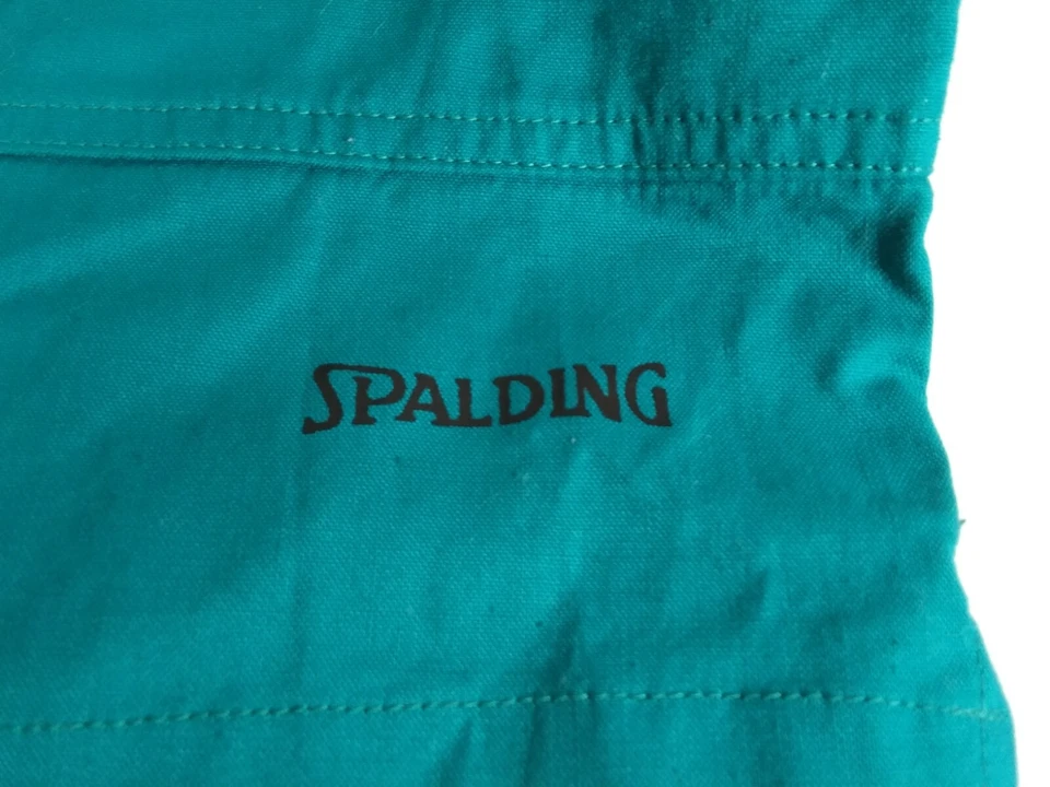 Pantalones Cortos Atléticos Spalding Vintage Verde Agua Años 90 36"-38" Cintura Malla Forrados Foto 2 de 4