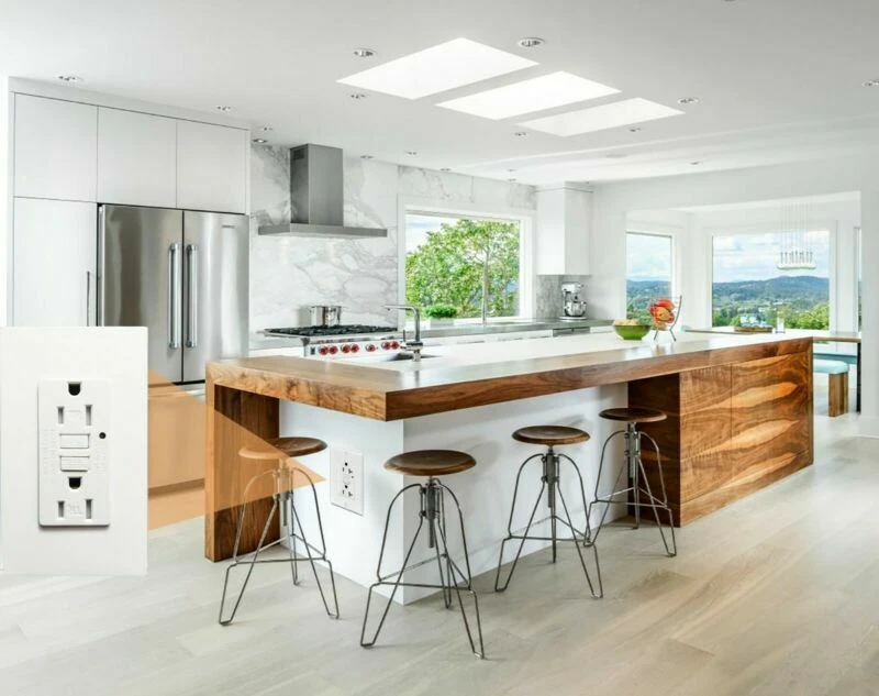 10 Pack GFCI outlet 15A Self testing Tamper Resistant Receptacle Wallplate White - Image 3 of 4