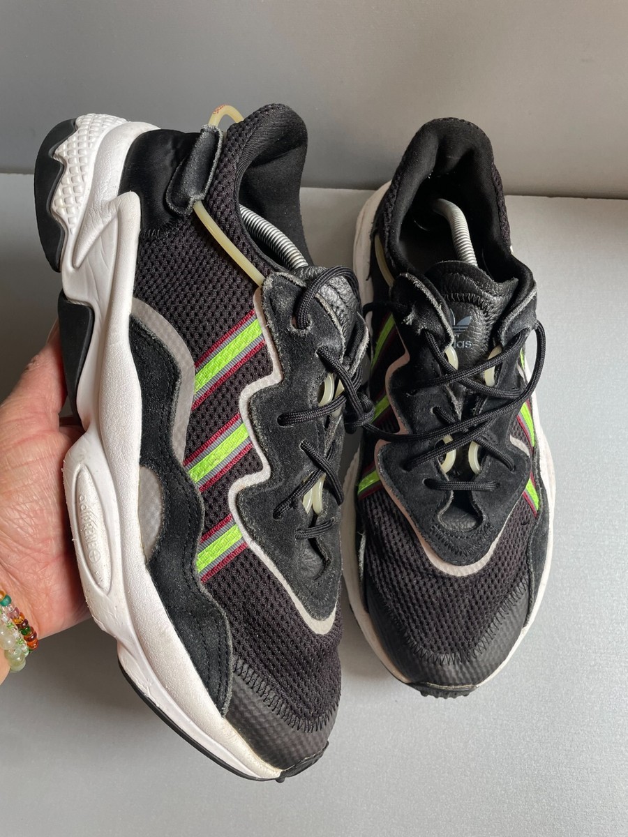 Adidas Ozweego Core Black Solar Green trainers uk 10 eur