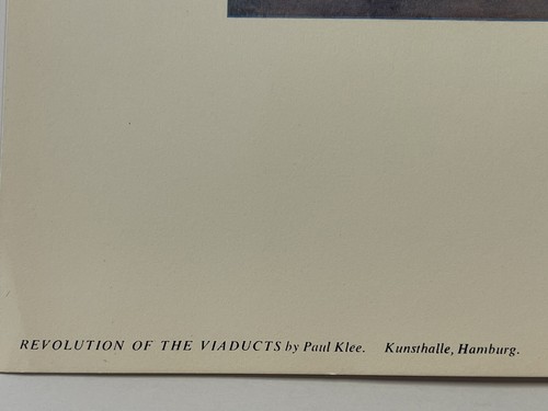PAUL KLEE "Revolution of the Viaducts "Vintage Print - Picture 5 of 6