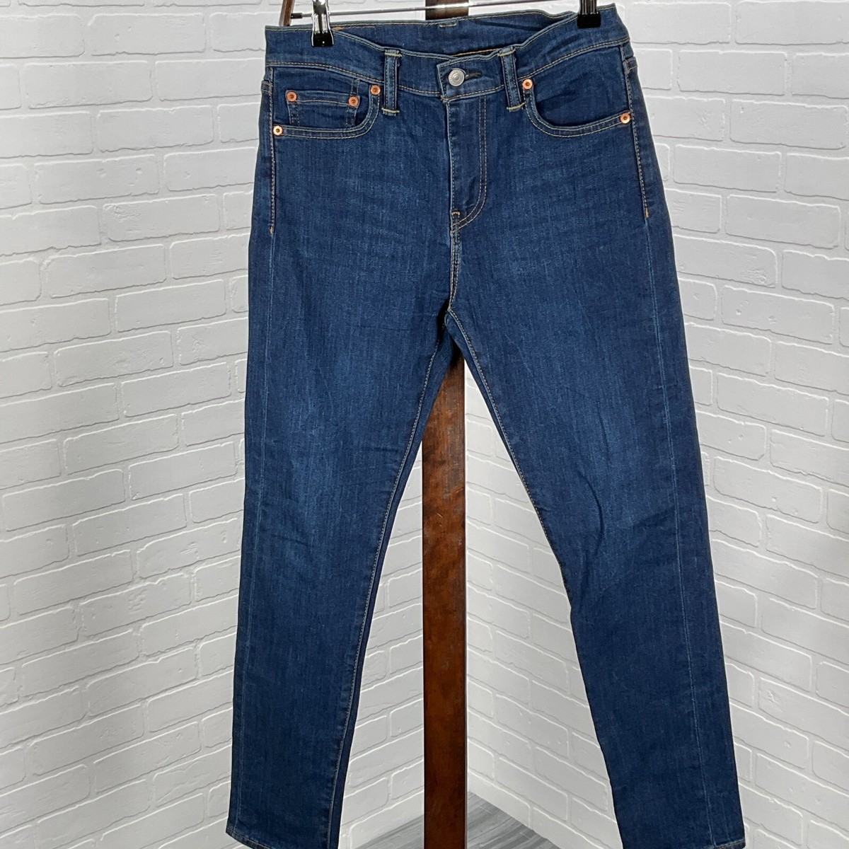 Levis 510 Jeans Men 29W x 28.5L Dark Blue Skinny Stretch Denim PC9