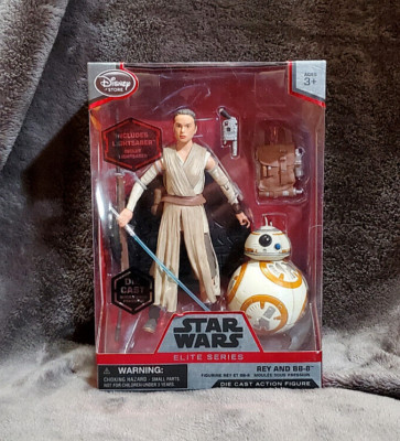 Disney Store Star Wars Elite Series Rey und BB-8 Die Cast Actionfiguren Neu in OVP