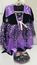 Sparkly Witch Girl's Dress Halloween Costume. Size Small